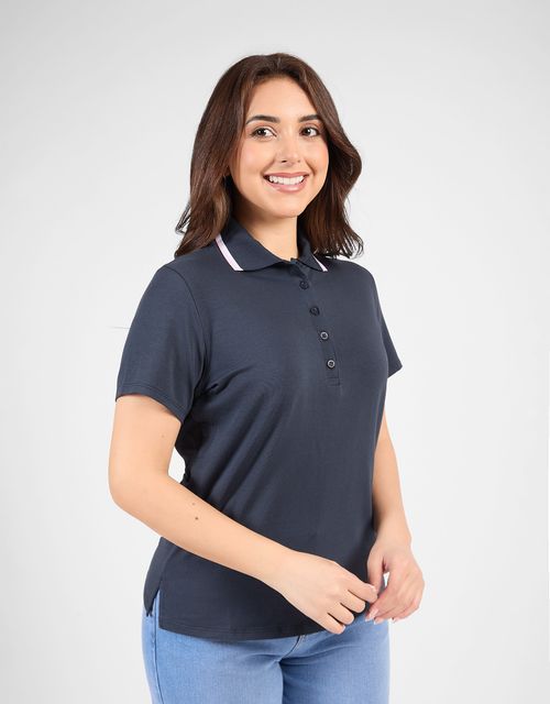 Polo Box Manga Corta Mujer Susany Azul Noche