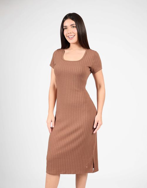Vestido Manga Corta Mujer Maeve Cocoa