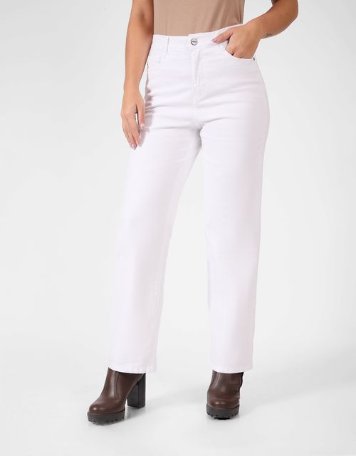 Pantalon Recto Mujer Aliccia Blanco