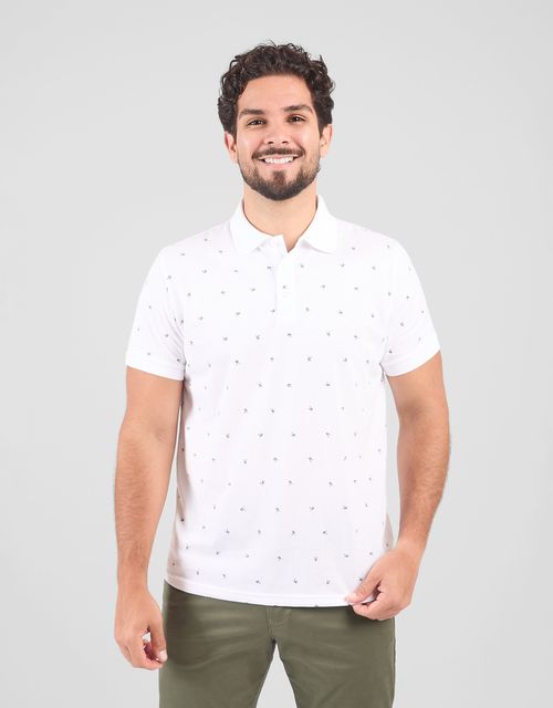Polo Box Manga Corta Hombre Brallan Blanco