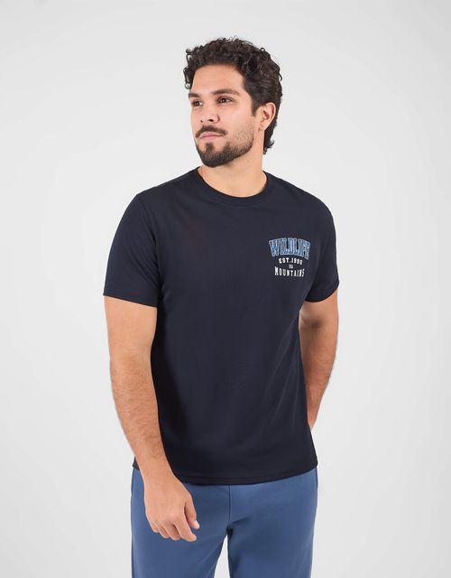 Polo Manga Corta Hombre Paper Azul Noche