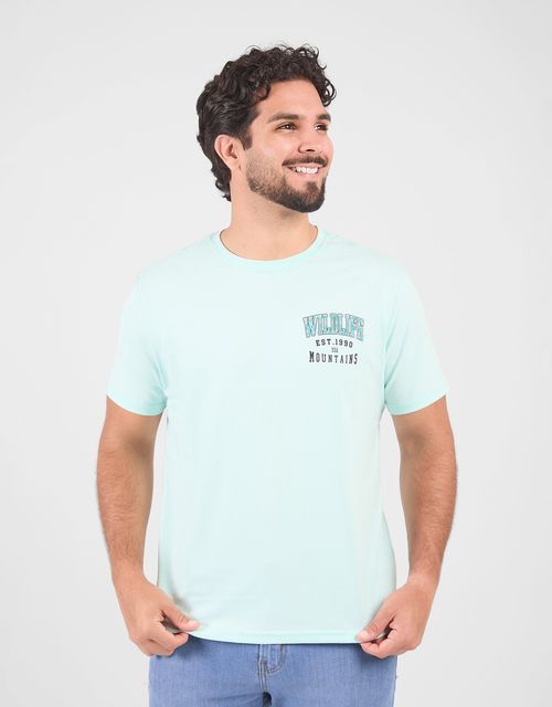 Polo Manga Corta Hombre Paper Verde Aqua