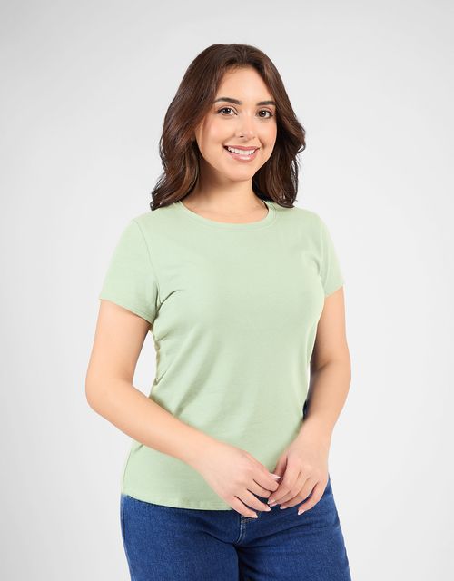 Polo Manga Corta Mujer Lia Verde