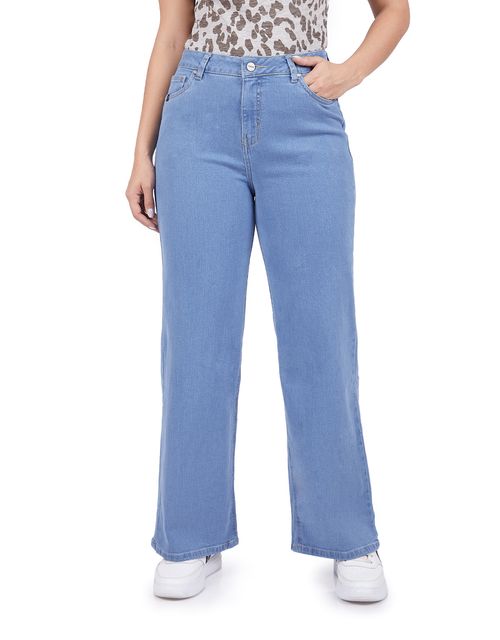 Jean Wide Leg Mujer Kalila Sky