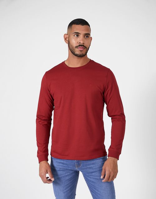 Polo Manga Larga Hombre Terry Jester Red