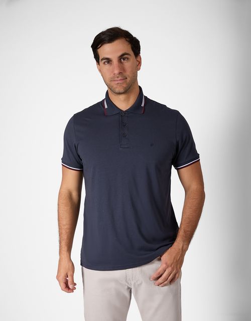 Polo Box Manga Corta Hombre Sevill Azul Noche