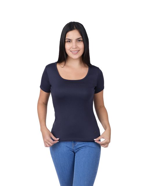 Polo Manga Corta Mujer Esaki Ii Azul