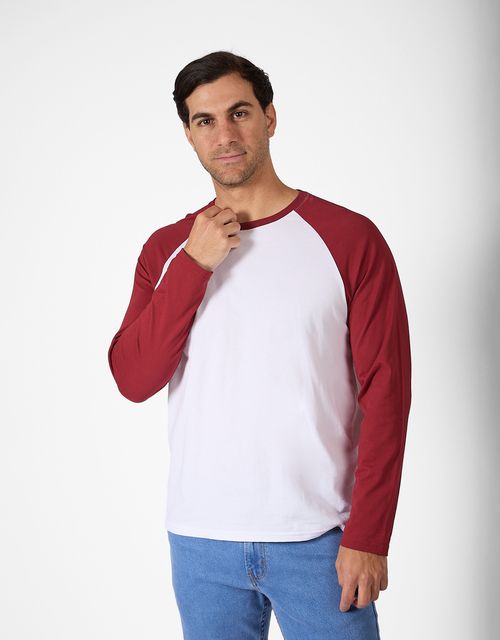 Polo Manga Rangla Hombre Clayton Jester Red/Blanco