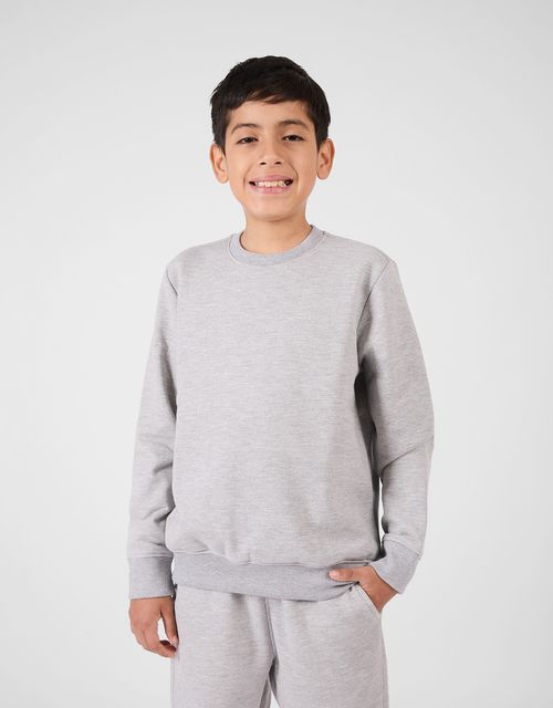 Poleras Manga Larga Niño Wasiku Melange Claro