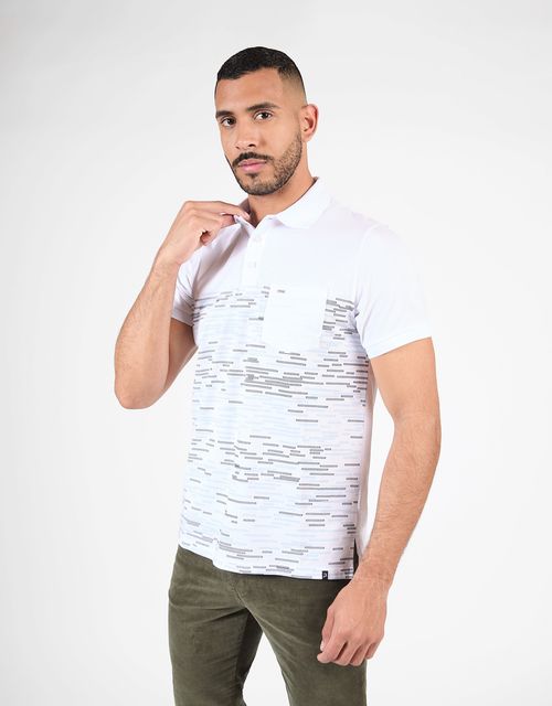 Polo Box Manga Corta Hombre Insane Blanco