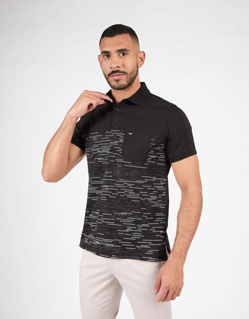 Polo Box Manga Corta Hombre Insane Negro