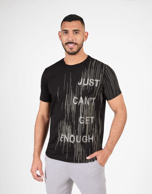 Polo Manga Corta Hombre Davhid Negro