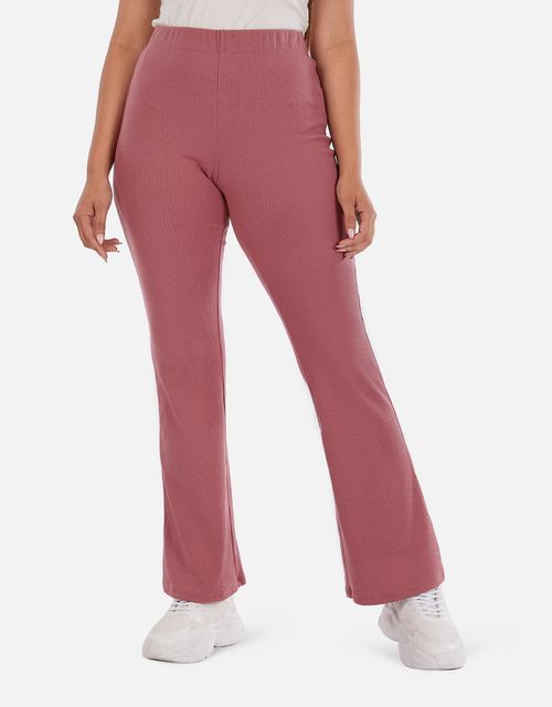 Pantalon Flare Mujer Esial Dusty Red