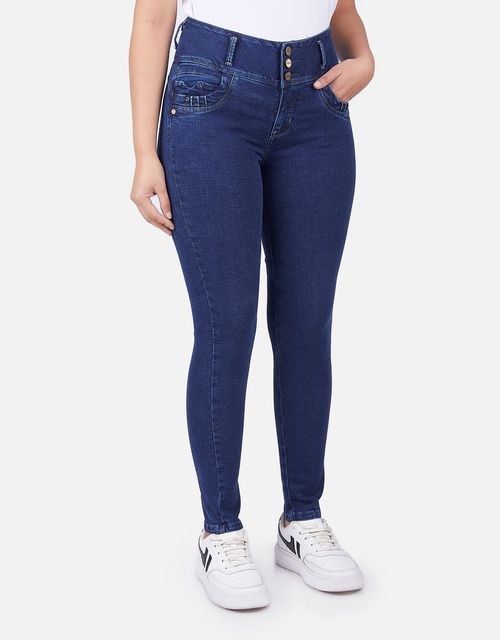 Jean Pitillo Mujer Hannia Azul