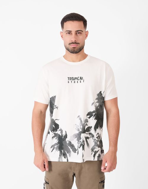 Tshirt Manga Corta Hombre Gutox Hueso
