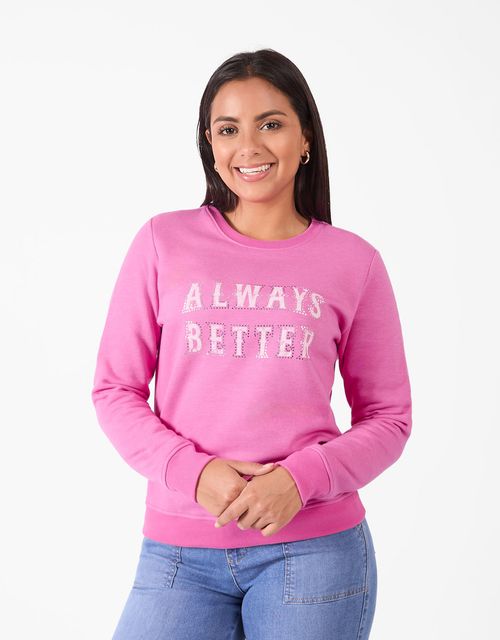 Poleras Manga Larga Mujer Sacha Fucsia