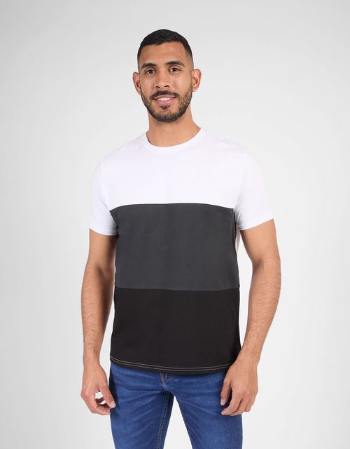 Polo Manga Corta Hombre Jhyn Blanco/Charcol