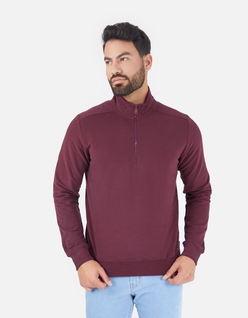 Poleras Manga Larga Hombre Jhakso Burguindy