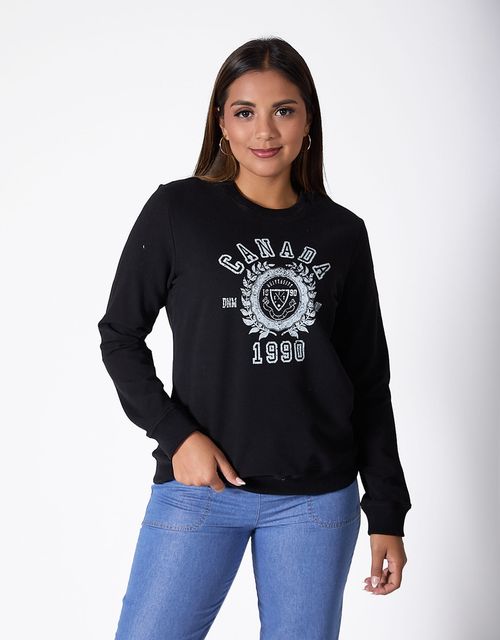 Poleras Manga Larga Mujer Eleona Negro