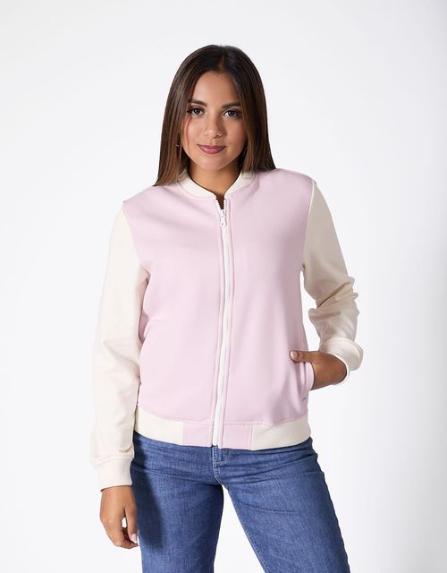 Poleras Manga Larga Mujer Hallie Lila/Hueso