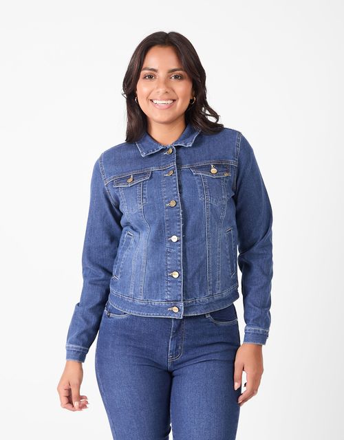 Casaca Manga Larga Mujer Lisarda Ii Azul C/E