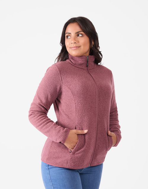 Poleras Manga Larga Mujer Brigia Burgundy Heather
