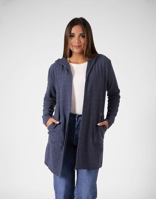 Cardigan Manga Larga Mujer Nura Acero