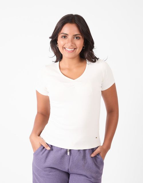 Polo Manga Corta Mujer Lotia II Hueso